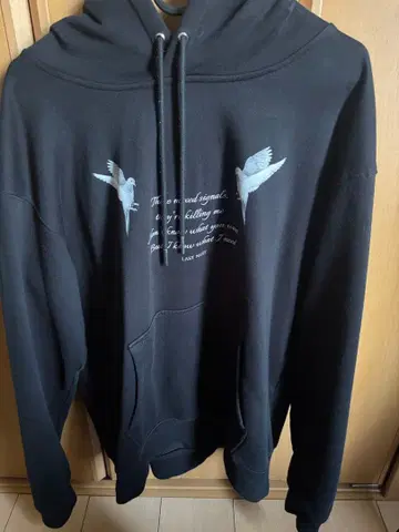 LAST NEST 블랙 후드티