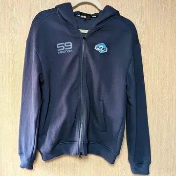 [ PING ] 풀 지퍼 후드티 네이비 L 사이즈