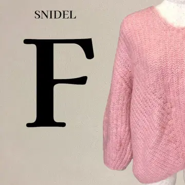 [ 새상품급 ] 스나이델 SNIDEL 니트 스웨터 모헤어 울 F 핑크