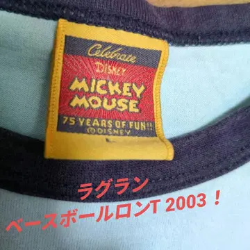 [ DISNEY ] 미키마우스 75주년 래글런 긴팔 티셔츠