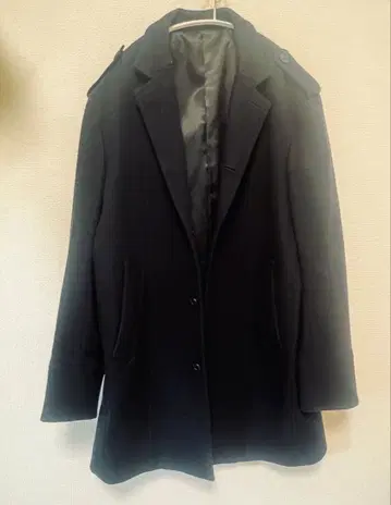 남성용 MICHELKLEIN 네이비 컬러 겨울용 코트 미쉘클랑