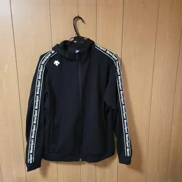 DESCENTE MoveSport 풀 지퍼 자켓 블랙