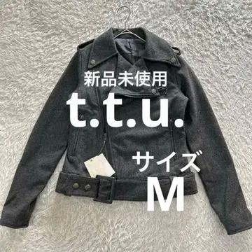 t.t.u. 라이더 자켓 울 혼방