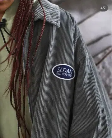 SEDAN ALL-PURPOSE 코듀로이 자켓 그레이 블루종