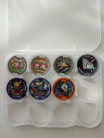 요괴워치 메달 8개 세트 케이스 포함