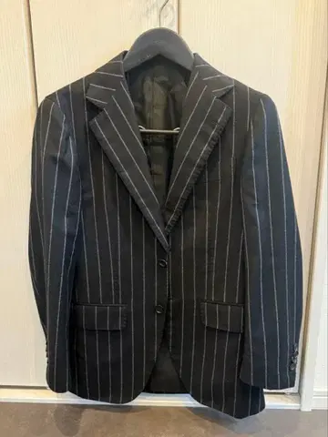 [ 신년 한정 가격 ] 빔즈 Billa 블랙 초크 스트라이프 44