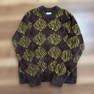 HUF 올오버 패턴 니트 니트