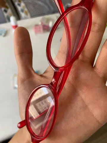 레드 패션 안경
