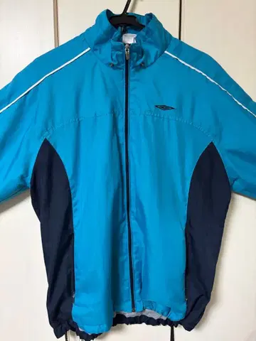 나일론 자켓 파랑 집업 반사 스트라이프