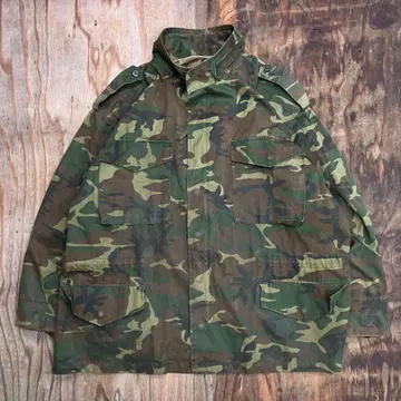VINTAGE M-65 필드 자켓 우드랜드 카모 밀리터리