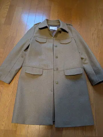 연말 세일 ) BEAUTY & YOUTH 베이지 울 혼방 여성용 코트