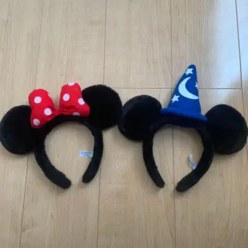 디즈니 머리띠 미키 미니 2세트