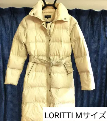 LORITTI 로리띠 베이지 M 사이즈 롱 다운 코트