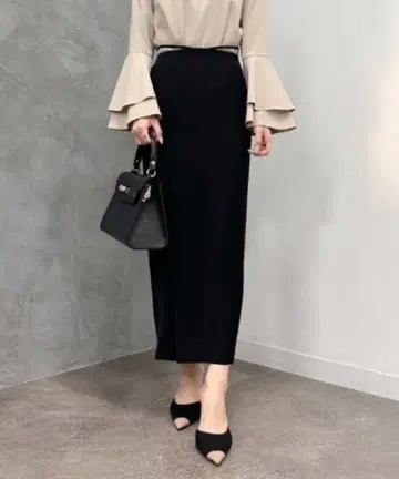 anuans 슬렌더 벨트 타이트 스커트