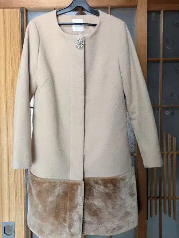 AG 베이지 롱 코트 S 사이즈