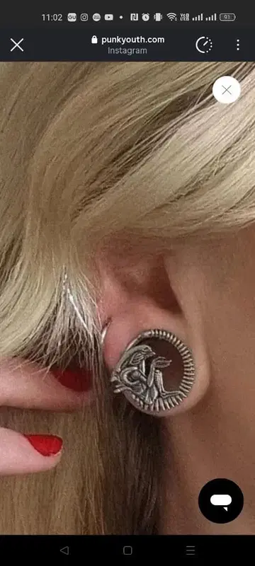 PUNK YOUTH, 에이리언, 12mm 터널 바디 피어싱