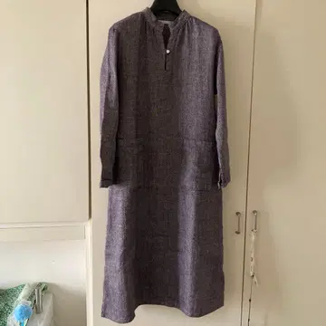 새상품급 포그린워크 울 원피스 보라색 퍼플