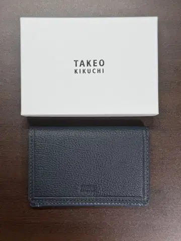 TAKEO KIKUCHI 명함지갑 네이비