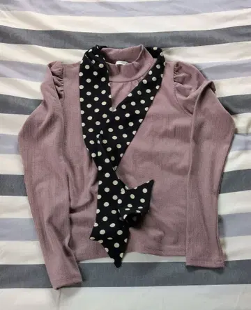 ROYAL PARTY 라벤더 긴팔 상의