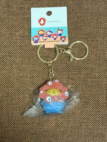 산리오 클리어 컬러 키링 미야쿠미야쿠 오사카 엑스포 폼폼푸딩