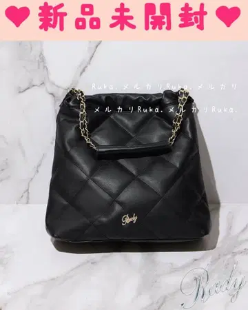 [ 미개봉 새상품 ] Rady 퀼팅 체인 토트백 FO0010 블랙