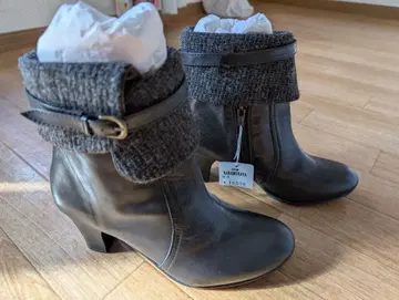 NAKAMURAYA 가죽 블랙 부츠