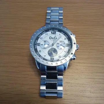 [ D&G ] 새상품급 / 크로노그래프 손목시계 실버