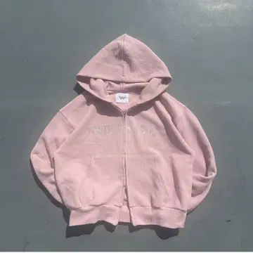 Younger song SC logo thermal zip hoodie