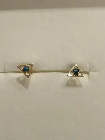 cui-cui K10YG 런던 블루 토파즈 귀걸이