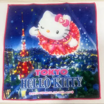 레어 지역 한정 키티 미니 타월 도쿄 한정 도쿄 타워