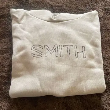 새상품 SMITH 후드 부착 후드티 베이지