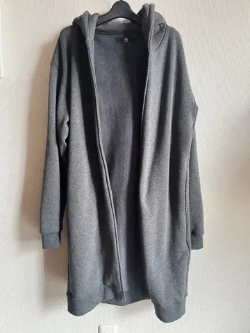 CAMBIO 후디 롱 코트 차콜