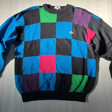 80-90s LACOSTE 멀티 컬러 니트