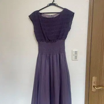 슬리브리스 롱 원피스 퍼플