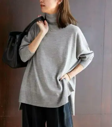 저널 스탠다드 리룸 BiellaYarn 와이드 터틀넥