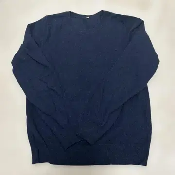 [ 캐시미어 ] 무인양품 네이비 캐시미어 100% 스웨터 L 사이즈