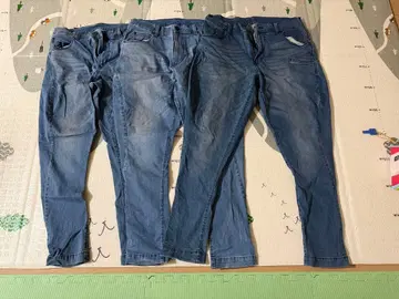 도라이치 트라이치 데님 작업 바지 3세트