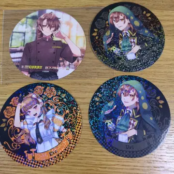 Ete & Uri 컬러풀 핀 배지 4개 세트