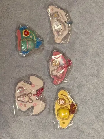 산리오 캐릭터 패키지 참 컬렉션 5개 세트