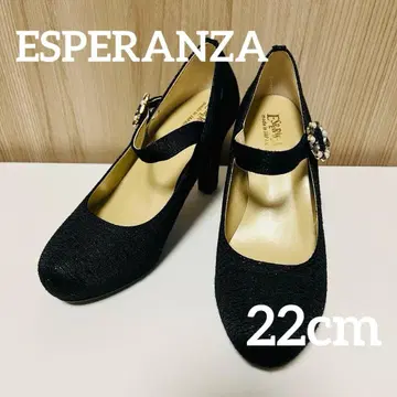 비쥬 장식 블랙 하이힐 펌프스