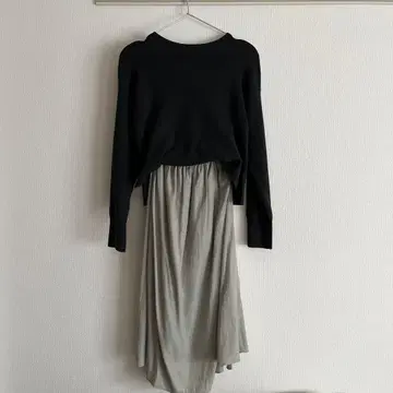 코히나 브라우징 니트 도킹 원피스