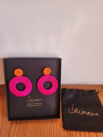 TOMORROWLAND / CAIMANA 카이마나 귀걸이 핑크 오렌지