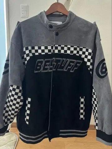 Aelfric Eden 바시티 자켓 L 사이즈 그레이/블랙