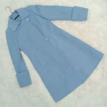 새상품급 [피에르 가르뎅] (38) 울 스텐카라 코트 레트로 심플