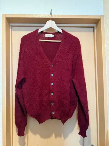 60's Rudd's 모헤어 가디건 버건디 M