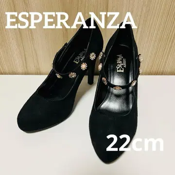 블랙 스웨이드 하이힐 비쥬 포함