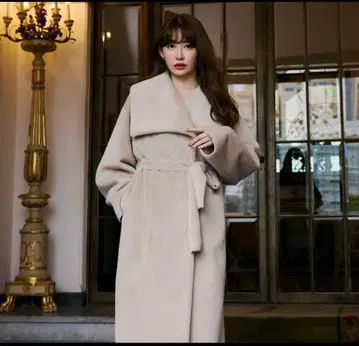[ 새상품급 ] herlipto Grace Wrap Coat 베이지