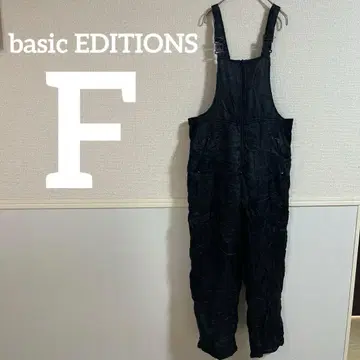 한정판 basic EDITIONS [ F ] 블랙 오버롤 블랙