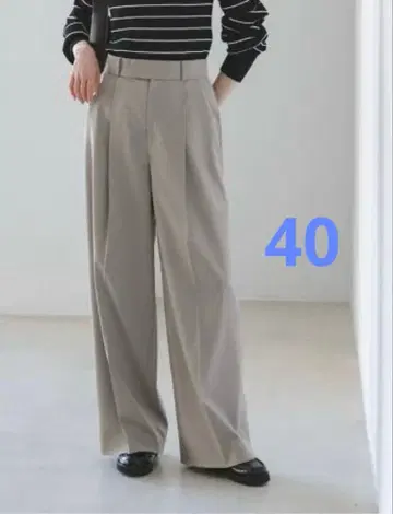 NOBLE 에스테르 트윌 스트레치 슬랙스 팬츠