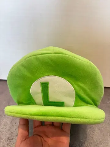 루이지 캐릭터 모자 그린 컬러 L 마크